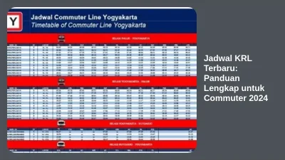 Jadwal KRL Terbaru 2024: Perubahan Rute dan Waktu Operasional yang Wajib Anda Ketahui