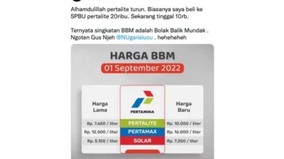 Viral Isu Harga BBM Naik Dipastikan Hoaks, Ini Klarifikasi Resmi Pemerintah – stekom.ac.id