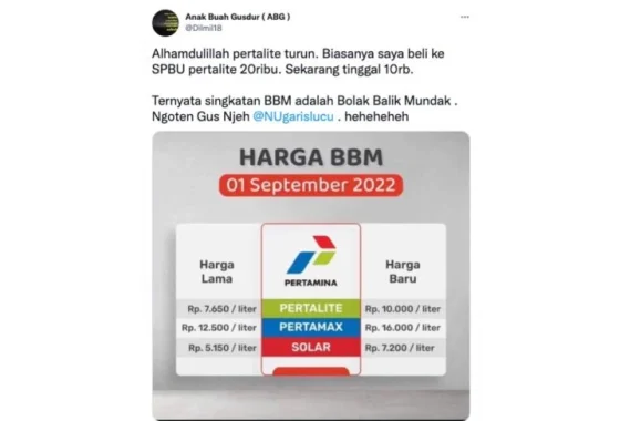 Viral Isu Harga BBM Naik Dipastikan Hoaks, Ini Klarifikasi Resmi Pemerintah – stekom.ac.id