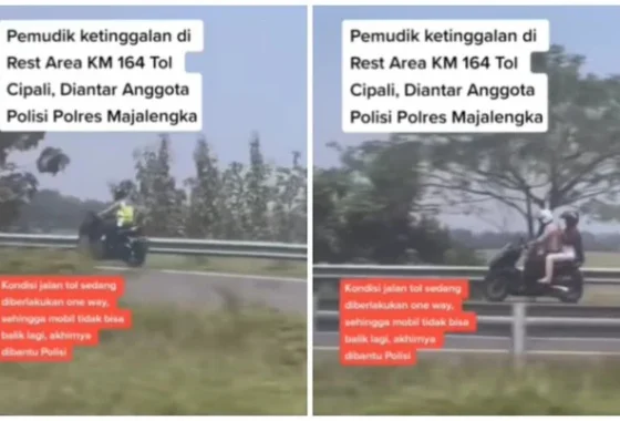 Viral Pemudik Tertinggal di Rest Area Cipali, Dijemput Polisi Naik Moge – BeritaRiau.com: Kisah Lengkap dan Dampaknya