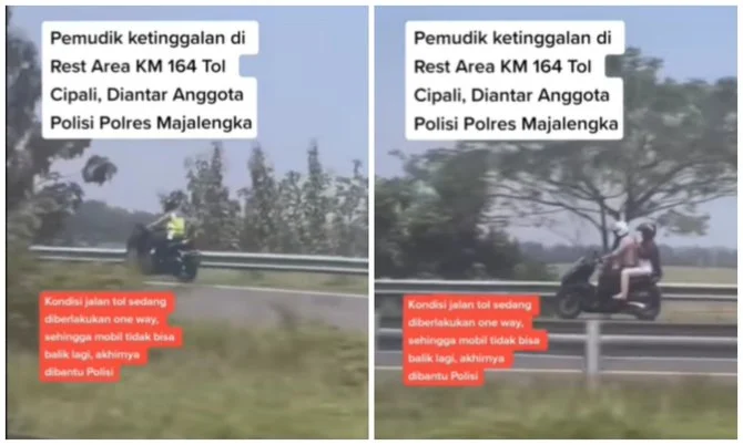 Viral Pemudik Tertinggal di Rest Area Cipali, Dijemput Polisi Naik Moge – BeritaRiau.com: Kisah Lengkap dan Dampaknya