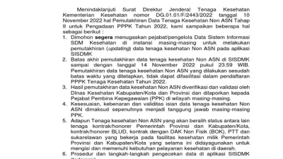 Beredar surat peralihan status nakes non-ASN ke CPNS, PPPK heboh, Kemenkes menjawab [titlebase] – Simak Penjelasan Resmi