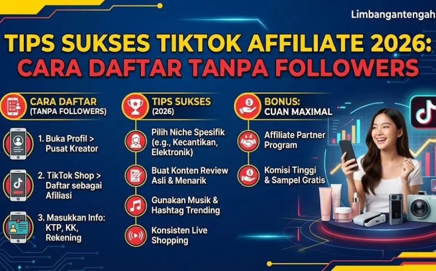 Cara Daftar Affiliate TikTok Tanpa Followers, Viral April 2026! – Jabaronline