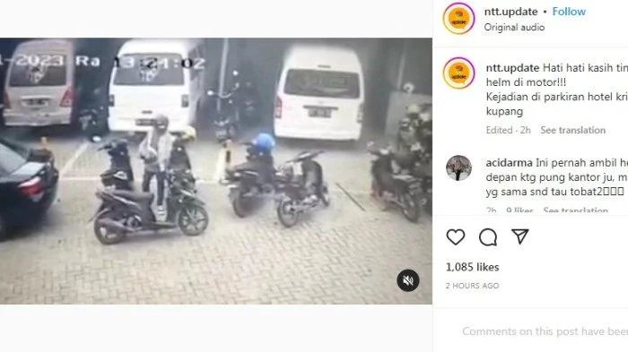 CCTV Viral! Pencuri Helm Komika Rispo Akhirnya Tertangkap, Ini Motif dan Akhir Kasusnya – Tribunnewsbogor.com