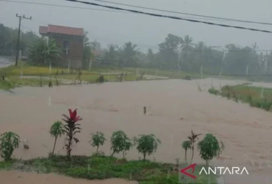 Jalan utama Cianjur terendam banjir 1 meter: motor tak dapat melintas [titlebase] – Warga Terjebak dalam Krisis Banjir