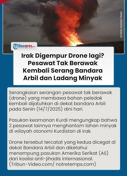 Serangan drone guncang Erbil Irak, fasilitas minyak milik Inggris terbakar | Kompas Petang [titlebase] – Kebakaran Hebat di Zona Strategis