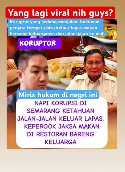 Viral Narapidana Koruptor Jalan-Jalan ke Kedai Kopi Didampingi Petugas Lapas, Kemenimipas Buka Suara – tvOneNews: Fakta Lengkap