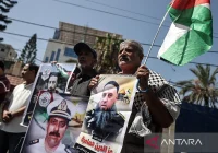 Warga Gaza protes UU hukuman mati Israel untuk tahanan Palestina [titlebase]: Demonstrasi Besar di Rafah