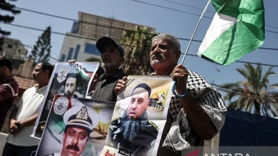 Warga Gaza protes UU hukuman mati Israel untuk tahanan Palestina [titlebase]: Demonstrasi Besar di Rafah